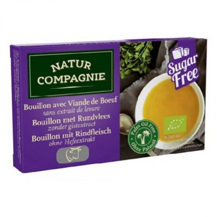 Bột soup hữu cơ vị bò không đường 88g - Natur Compagnie