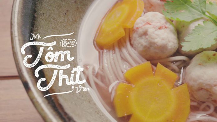 Mì ăn dặm tôm thịt viên Men No Sato 24