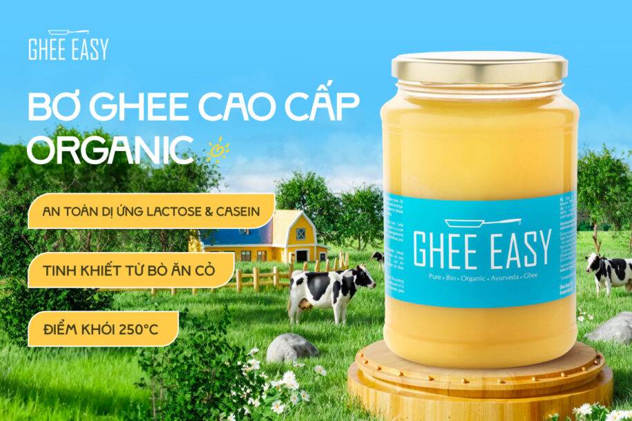 Ghee Easy – Bơ ghee organic cao cấp từ Hà Lan