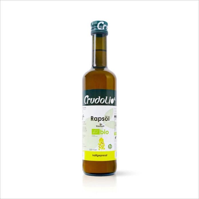 Dầu hạt cải hữu cơ ép lạnh nguyên chất Crudolio