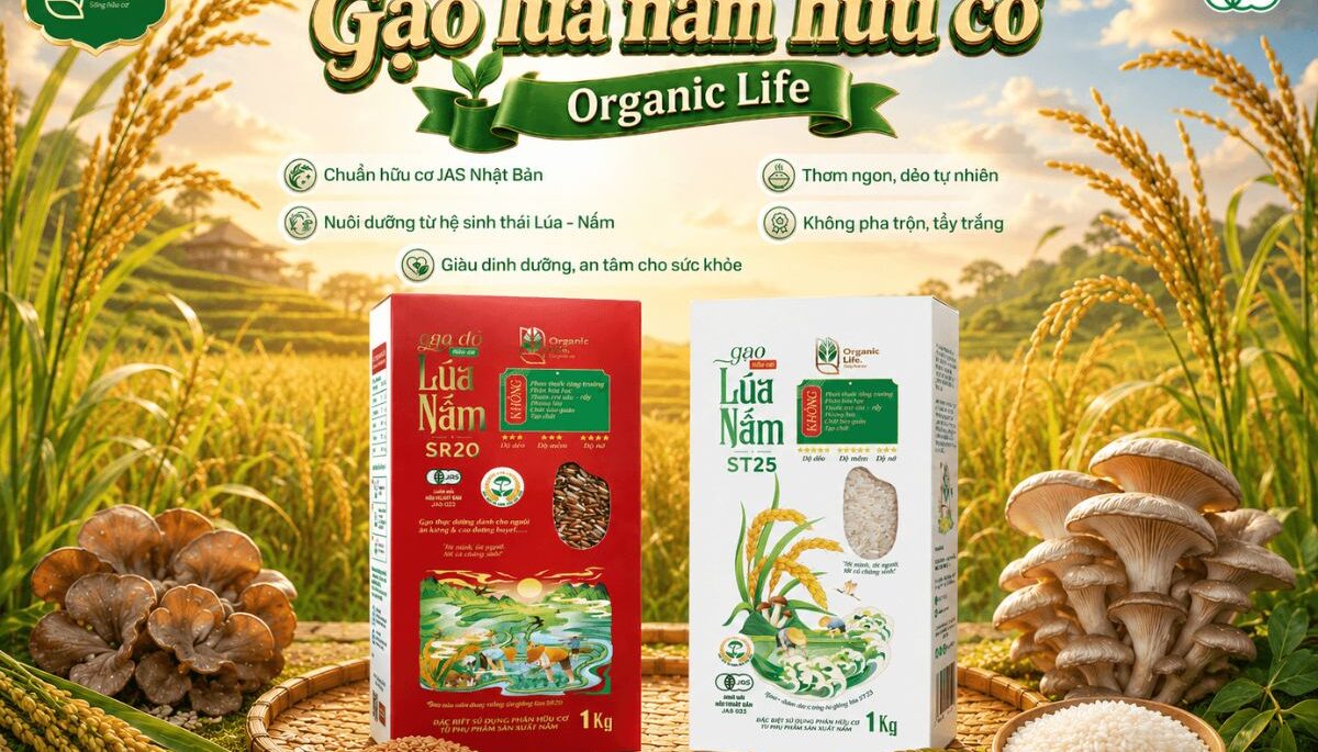 Organic Life Chính Thức Ra Mắt Bộ Đôi Gạo Lúa Nấm Hữu Cơ ST25 & SR20